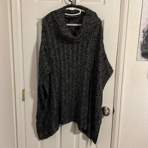 Lane Bryant poncho sweater